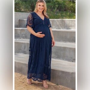 Pink Blush Maxi Maternity dress